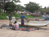 Fischmarkt, Strand Weligama